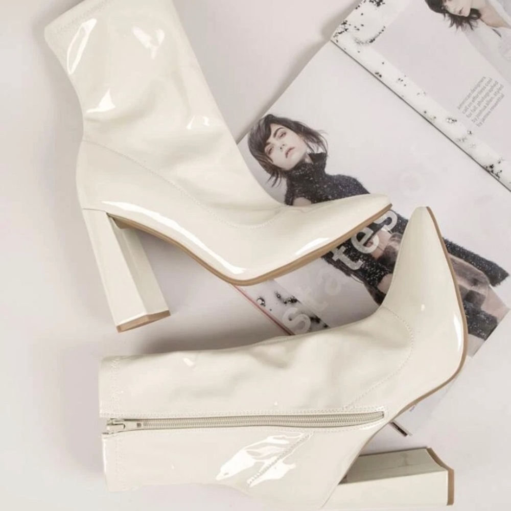 White booties